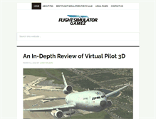 Tablet Screenshot of flightsimulatorgamez.com